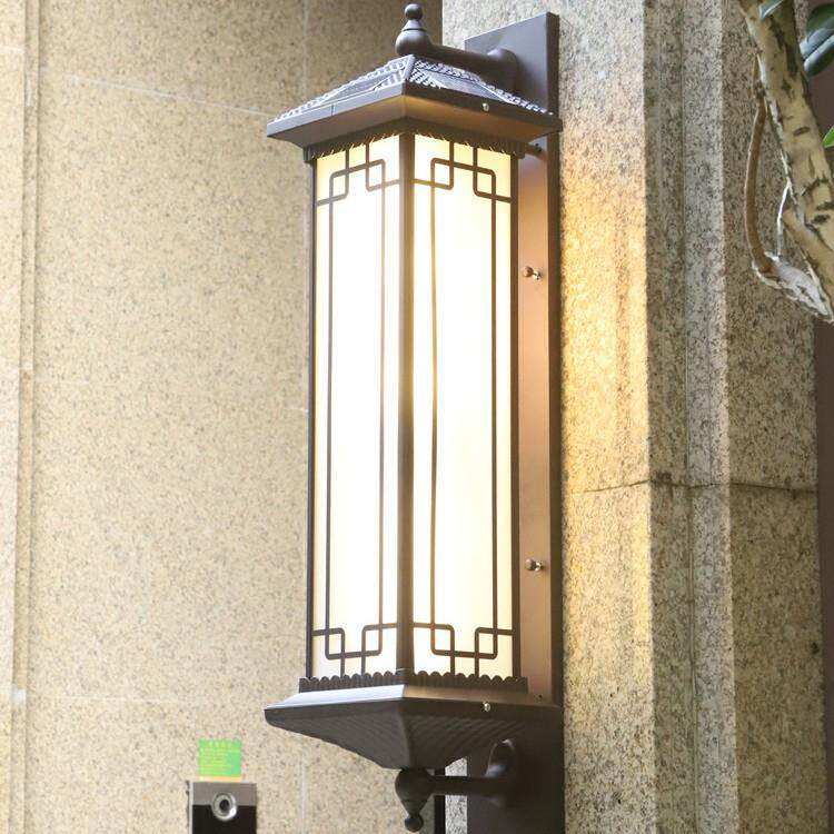 新中式太能户外壁灯别阳墅FME花园走廊院灯外防水大门外墙柱室子