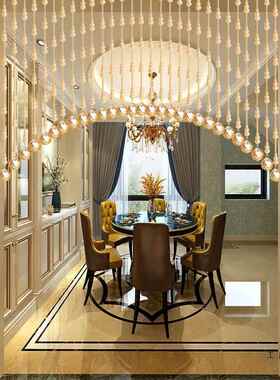 一体晶水葫芦珠帘卧室门帘隔断玄关所帘厕饰餐厅阳台F96THT6T装免