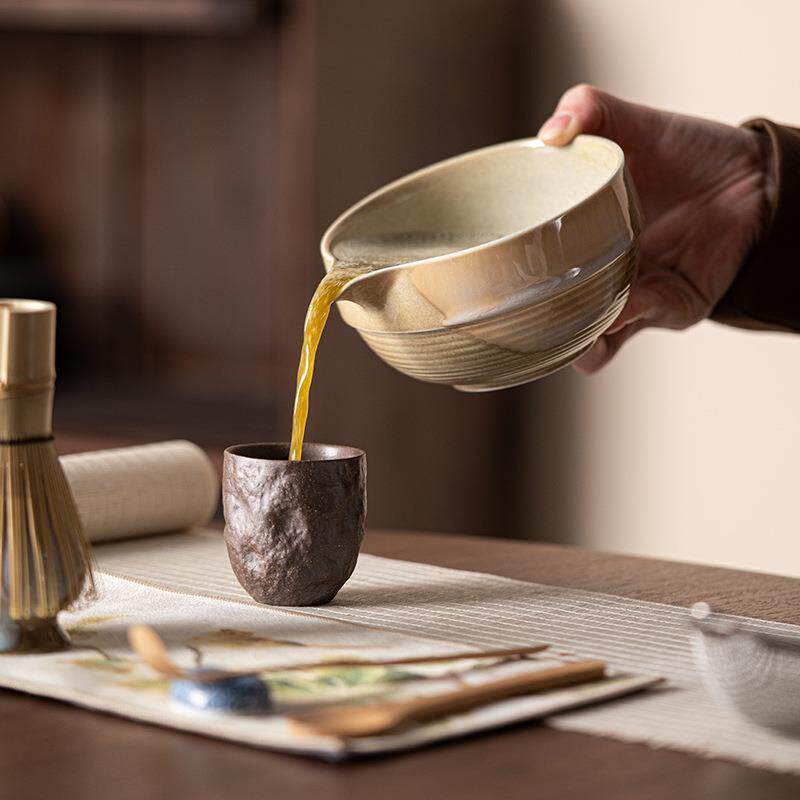 陶瓷抹茶刷式大抹茶碗陶便碗沙点日茶抹茶用具套装茶筅竹子抹茶百