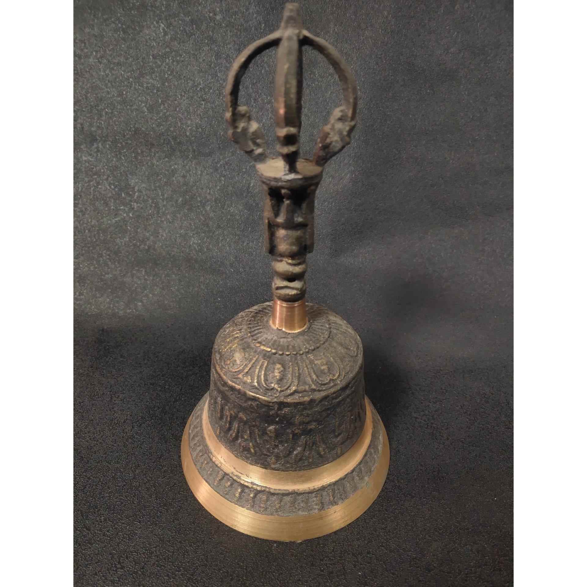 铜手摇铃宗法撞YAE器手工铃复古铜铃大小号手摇钟铃碰乐密器