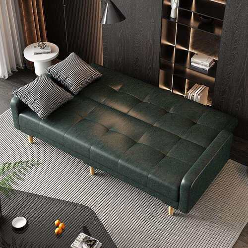 房阳台小租户型双人三人沙INO发床组合简易皮沙发床两可折叠用床