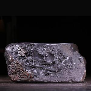 肇庆端砚冚萝蕉枯木生华砚敦厚摆件磨墨手工雕刻藏品砚台文房四宝
