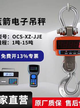浙江蓝箭杭州工厂电子吊秤OCS-XZ-JJE吊磅直视吊钩称行车秤1T-15T