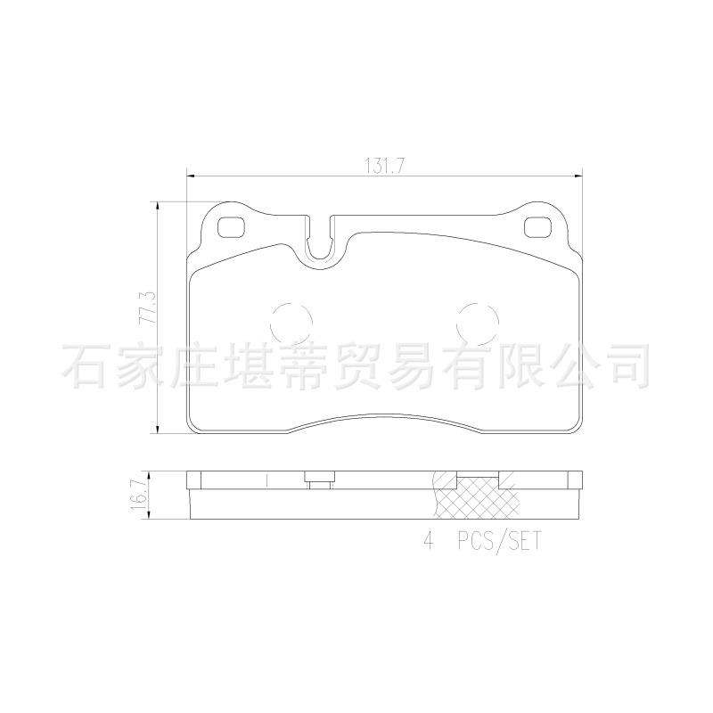 brembo布雷博陶瓷刹车片刹车皮前片P85116N 适用大众途锐3.0T