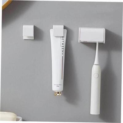 Punch-free Wall-mounted Toothbrush Holder Toothpaste Holder