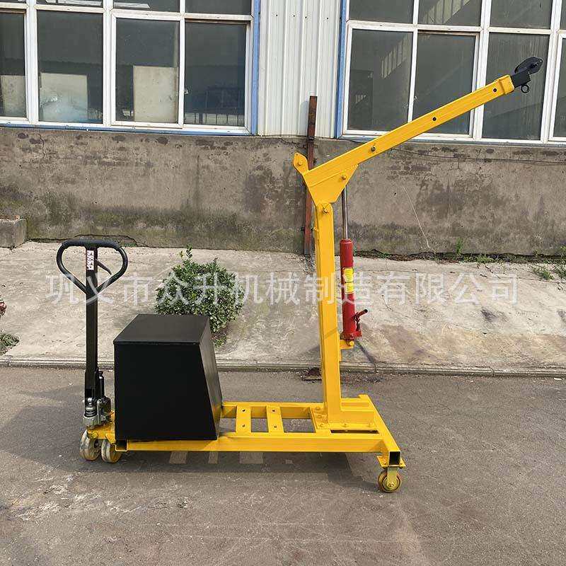 电瓶小吊机 手推式液压小吊车 注塑车间吊模用吊机 简易起重设备