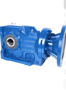 K系列端盖轮速减速箱K47BNSS底座固定牵引线斜齿螺带旋锥齿轮减机