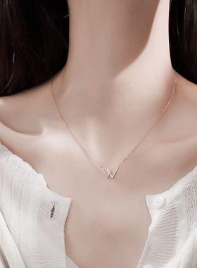 ins项链字母吊坠学生简约项链