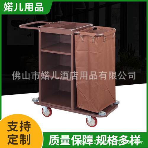 可移动三层多层钢木酒店服务车餐厅方形工具手推滚轮服务车商用