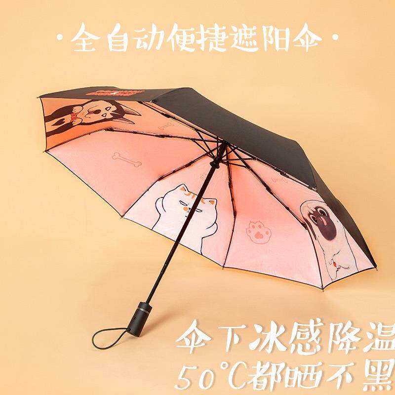 9ZRT吾皇遮阳伞雨伞女晴雨两用高颜值户外太阳伞防紫外线双层自动