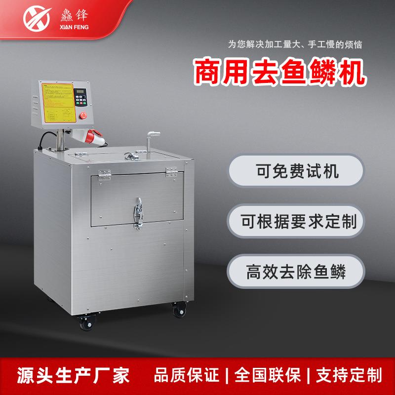 商用自动去鱼鳞机毛刷式结构大小鱼去鱼鳞分离快速去鳞不伤鱼