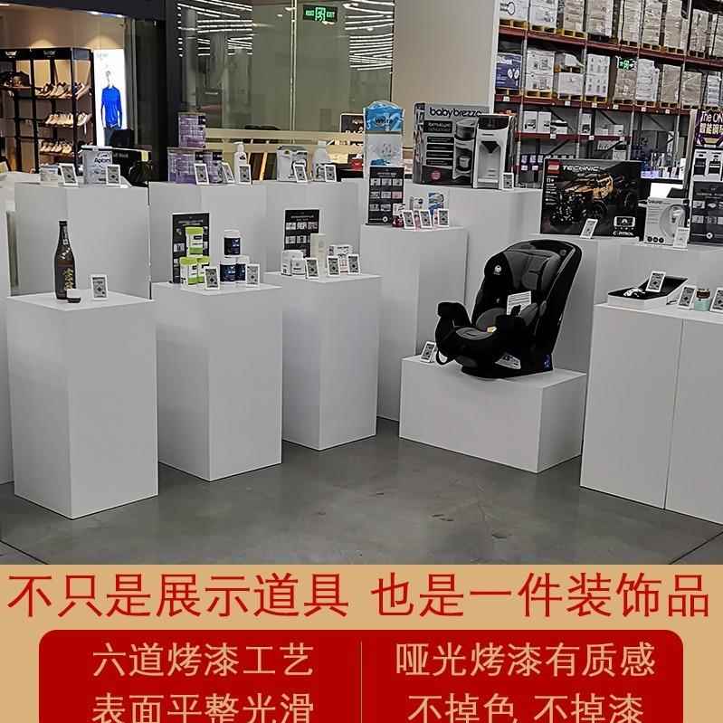 展示摆件雕台785塑列烤漆方底座地台摄影展示柱形立柱花艺陈展柜
