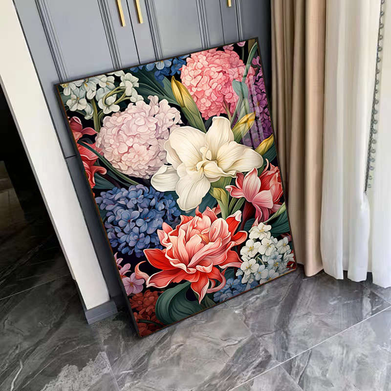 繁花似锦钻石画2025新款客厅植物花卉装饰画手工点贴画十字绣高级