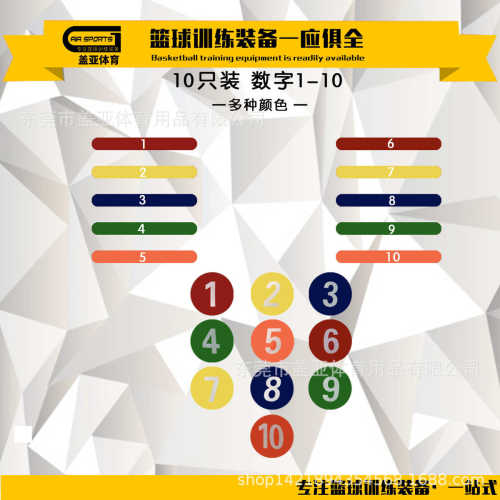 数字标志碟平面标志碟盘地标垫篮球足球标志碟篮球障碍物训练器材