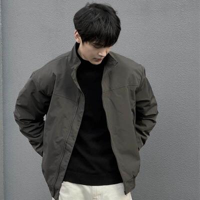 2025春秋美式飞行员夹克新款男士立领廓形高端小众设计感上衣外套