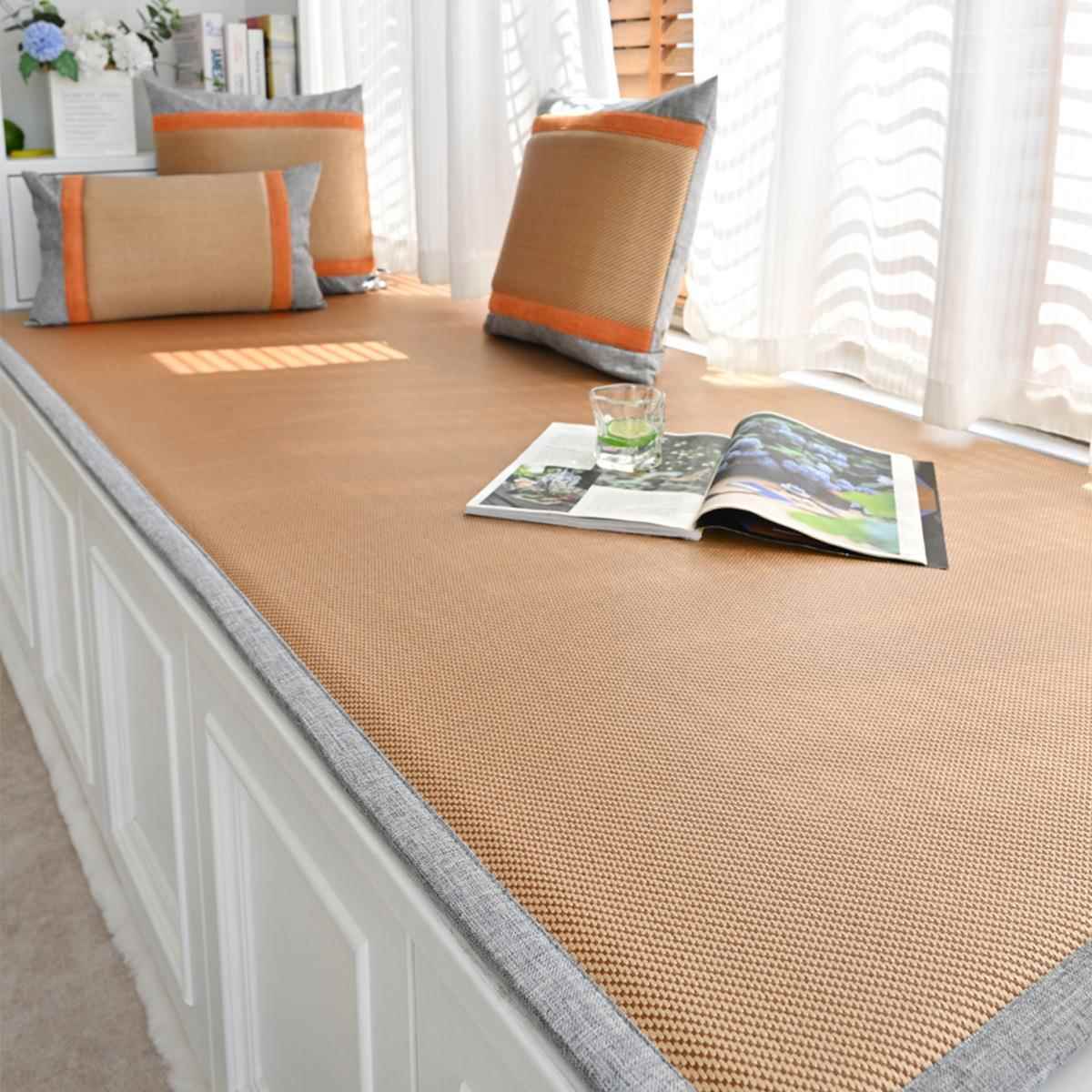 凉爽飘窗垫加厚清凉透气飘窗垫子窗台垫飘窗专用垫子卧室飘窗垫子