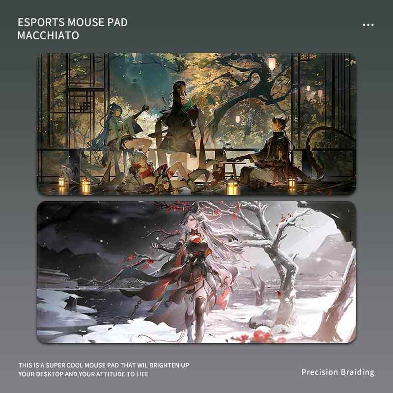 明日方舟鼠标垫超大男生电竞滑鼠垫禁欲系电脑桌垫二次元键盘垫子