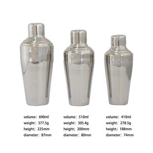摇酒器男爵雪克壶酒吧调酒工具杯型调酒器shaker 304不锈钢日式