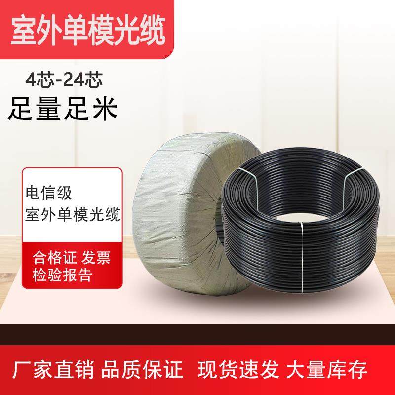 4芯光缆线室外单模6芯8芯12芯中心束管铠装24芯48芯层绞户外光纤
