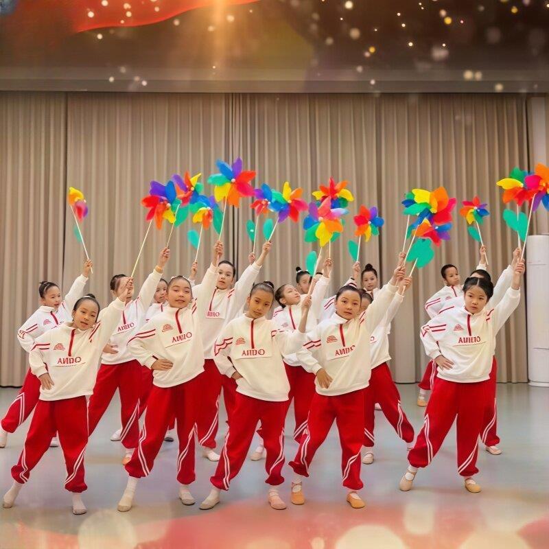 少年有志演出服儿童啦啦队舞蹈服小学生运动会集体啦啦操表演服