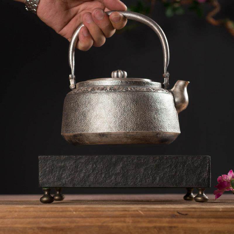 火烧石陶炉煮茶电陶炉茶炉家用现代简约静音铁银壶煮茶器烧水茶炉
