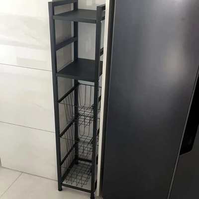 置物架落地多层抽拉式缝储物架厨房收纳架零食用品菜篮子窄蔬菜架