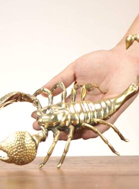 杨铜记 铜昆虫 铜蝎子 蚂蚁 甲虫 蜘蛛家具装饰品铜工艺品摆件