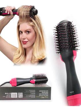 4 in1 hair dryer brush curler straightener 负离子蓬蓬热风梳