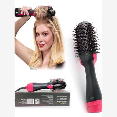 4 in1 hair dryer brush curler straightener 负离子蓬蓬热风梳