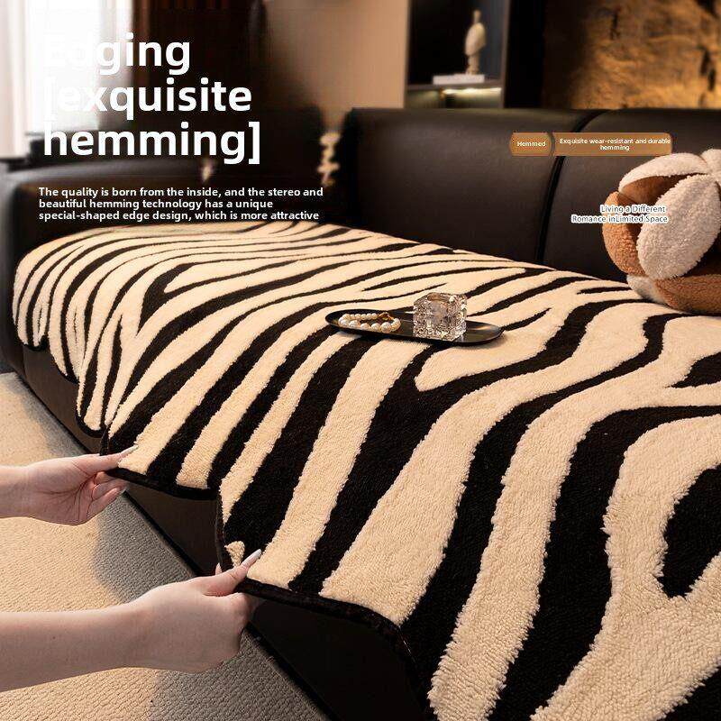 私人定制2025无障碍豪华高端异形沙发垫秋冬长毛绒直型沙发垫防滑