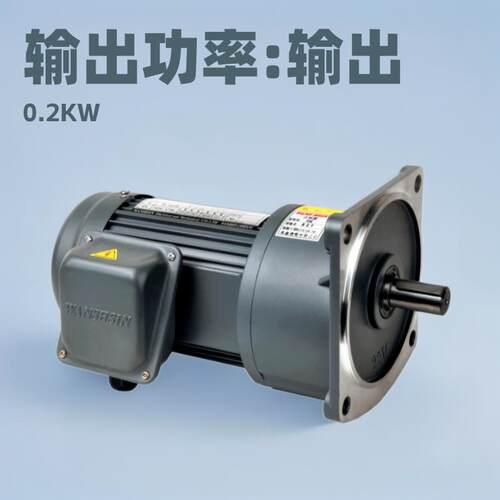 塑胶机械齿轮减速马达 0.2KW220V电动机 台湾三相交流减速电动机