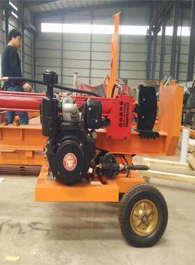 小家用型卧款T式自动劈柴机木材厂电动两用立式TGE卧式15劈木机