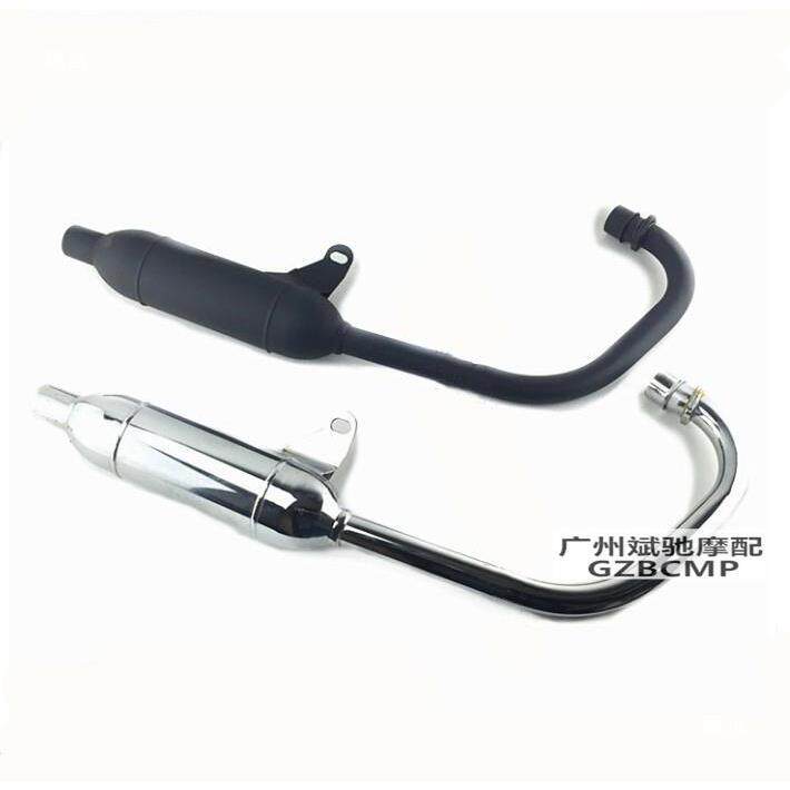 摩托车排气管适用CG125复古改装消声器短款回压鱼雷烟囱配件