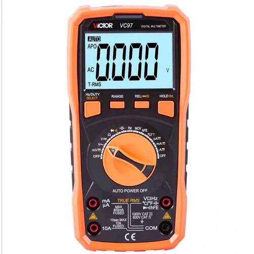数字万用表VC97自动量程防烧多用笔电容电阻真有效值数显万用表