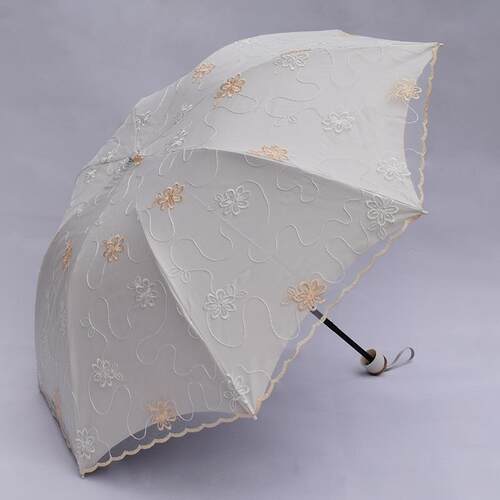 正品遮阳伞防晒抗UV伞蕾丝雨伞遮阳女刺绣公主双层防晒伞晴雨两用