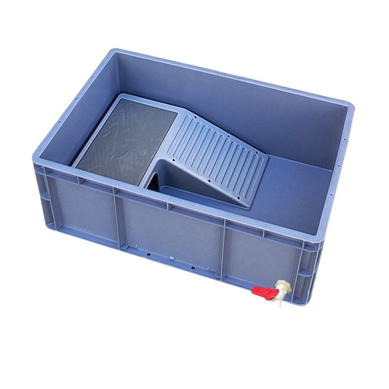 乌龟专用缸大长方形大型饲养箱家用龟箱加厚养龟侧排式塑料养鱼