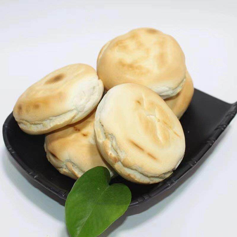 山东特产潍坊纯手工杠子头低面食发面麦香烧饼馒头全麦千层火烧