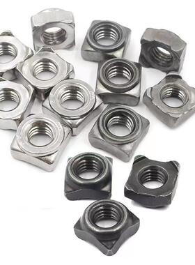 DIN接928不锈钢3914044四方焊螺母SM4M5M6M8M10M12点焊螺帽US30防