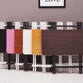 折叠桌餐桌家用小饭桌可携式 户外折叠摆摊桌正方形简易小桌子租房