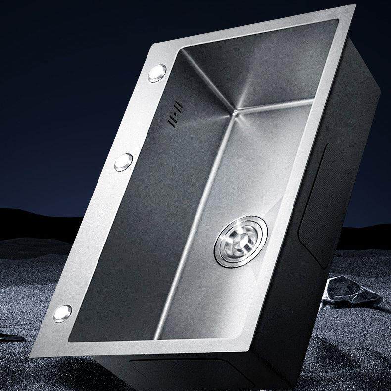 厨房304不锈钢手工拉丝加厚单槽水槽套餐大单槽洗菜盆洗碗池