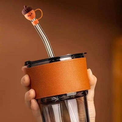 Cute Straw Toppers For Tumblers Reusable Drinking Dust