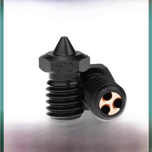 E3D V6硬化钢喷嘴CHT克隆三孔高流量打印喷头耐磨耐高温喷嘴