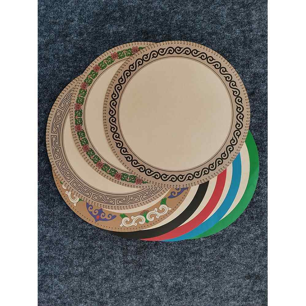 古童工作儿园艺铅绘术圆彩纸香纸形牛幼皮色古香纸室古纸花边儿纸