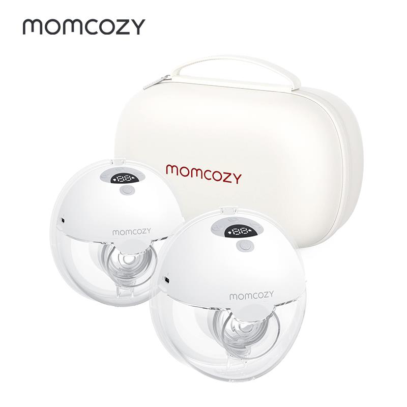 正品Momc一ozy吸奶 音器电动穿戴体式免手扶静便携双边全自动小奶