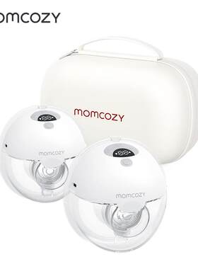 正品Momc一ozy吸奶 音器电动穿戴体式免手扶静便携双边全自动小奶