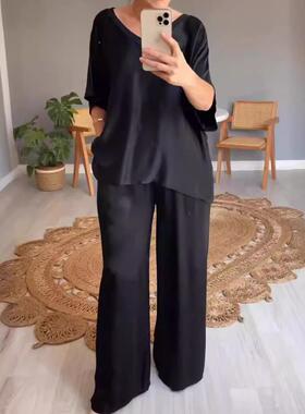 Exclusive silk collar set for women 独通丝光领套装女