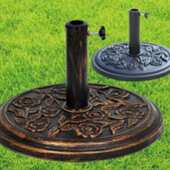 户外遮阳伞底座中柱伞罗马伞香蕉伞庭院伞太阳伞圆形树脂底座批发