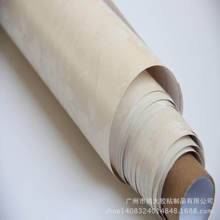 PVC自粘墙纸电视背景墙壁纸防水即时贴纸带胶卧室田园风可擦洗