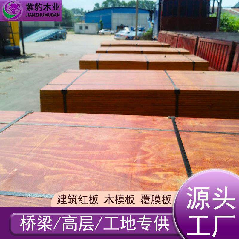 1.8建筑模板七层八层木工板工业厂房搭建用建筑红板价格