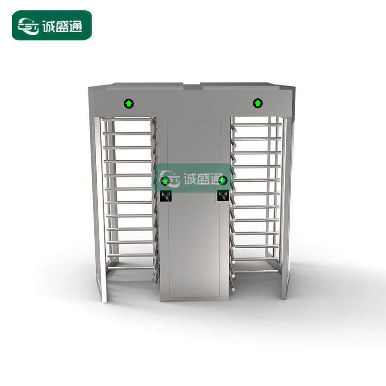 车站机场不锈钢半高转闸单向出入口十字旋转闸景区出口闸机单通道